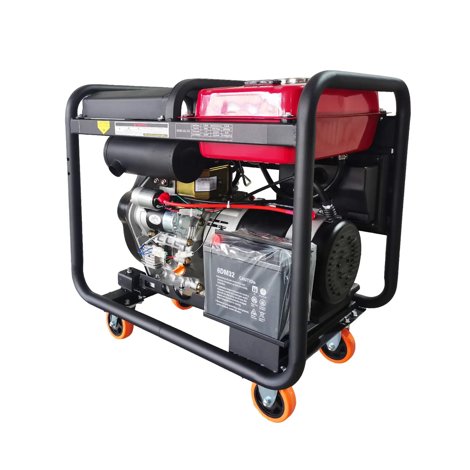 5kw/5.5kw مولد ديزل مفتوح 120V/230V طاقة موثوقة جهد مزدوج للبناء والاحتياطي الطارئ