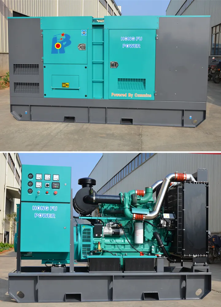 100kw 125kVA مولد الطاقة المصنّف مجموعة مولدات ديزل كمينز معتمد من ISO