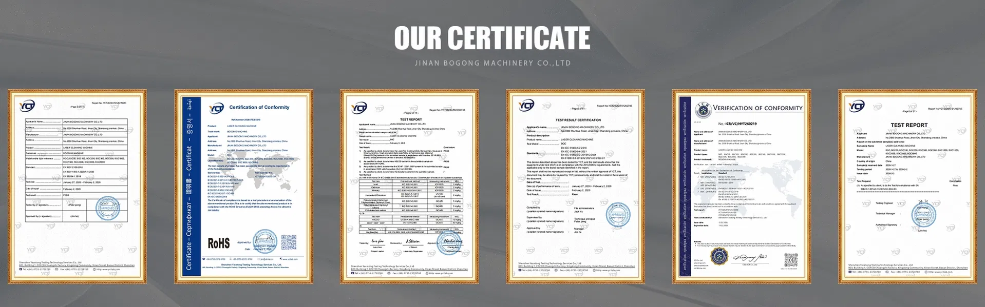 Laser Product Certifications