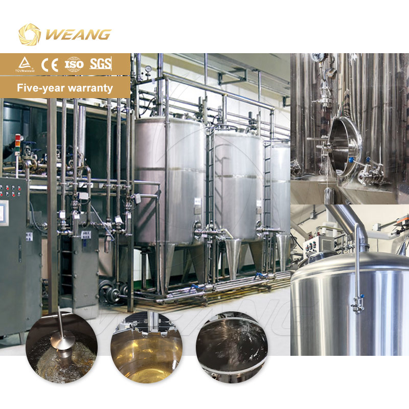1000L All-in-One Combined CIP Cleaning System with Acid Alkali How Water Tank for Dairy Beverage Plant Semi/Fully Automatic