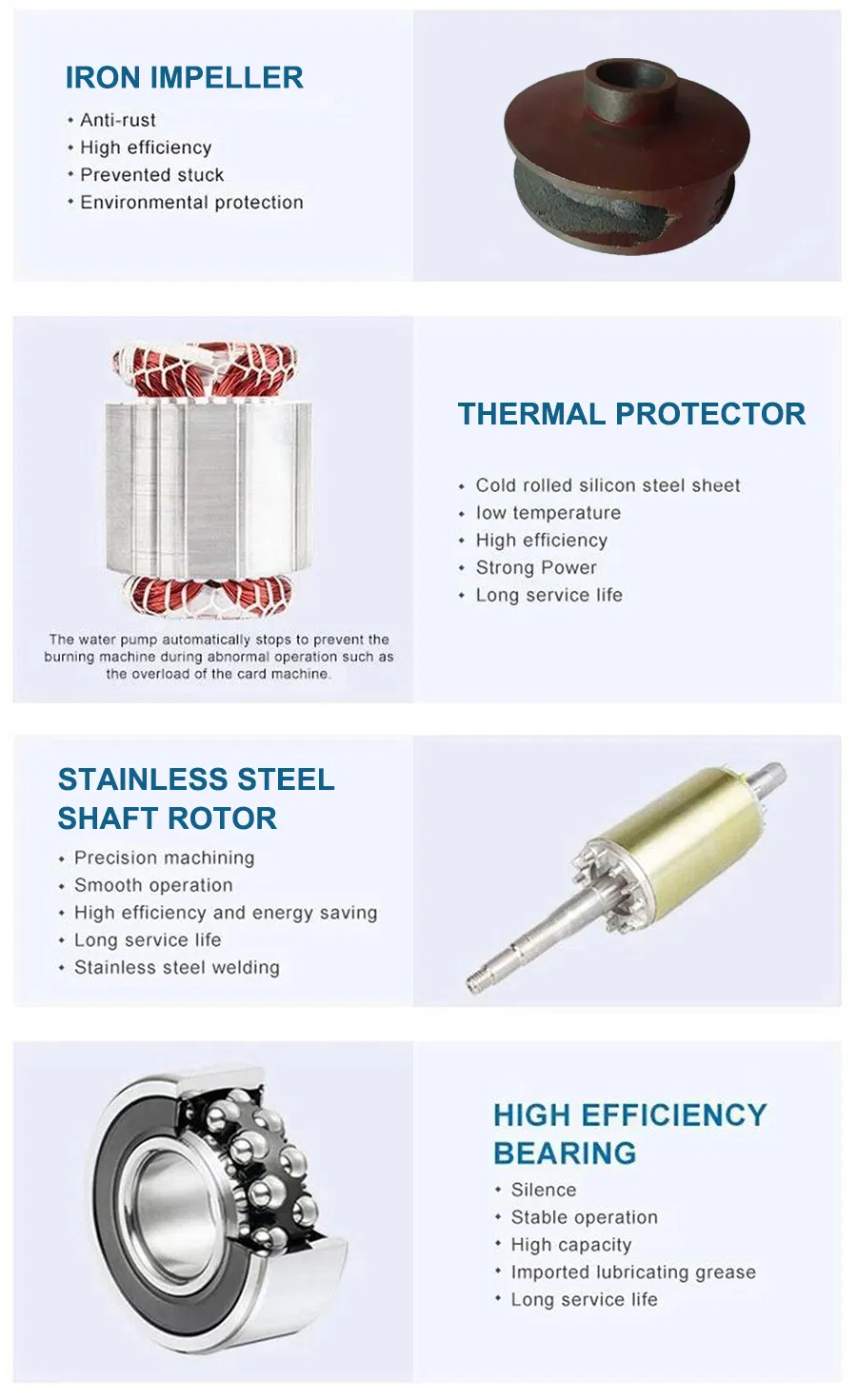 Submersible Pump Spare Parts