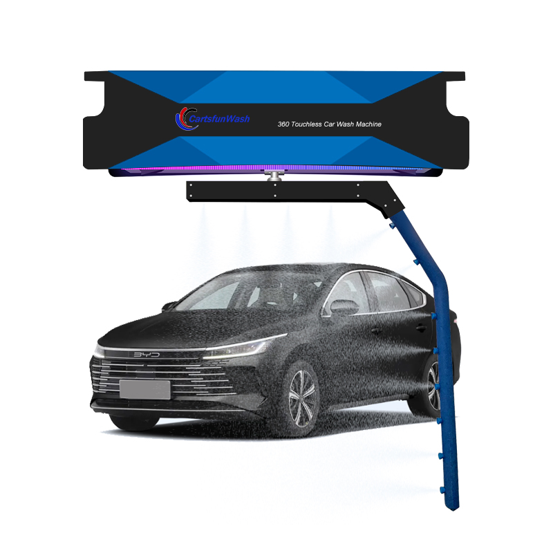 High Efficiency Automatic Car Cleaning Machine 15HP Motor Heavy Duty Touchless Car Wash Equipment