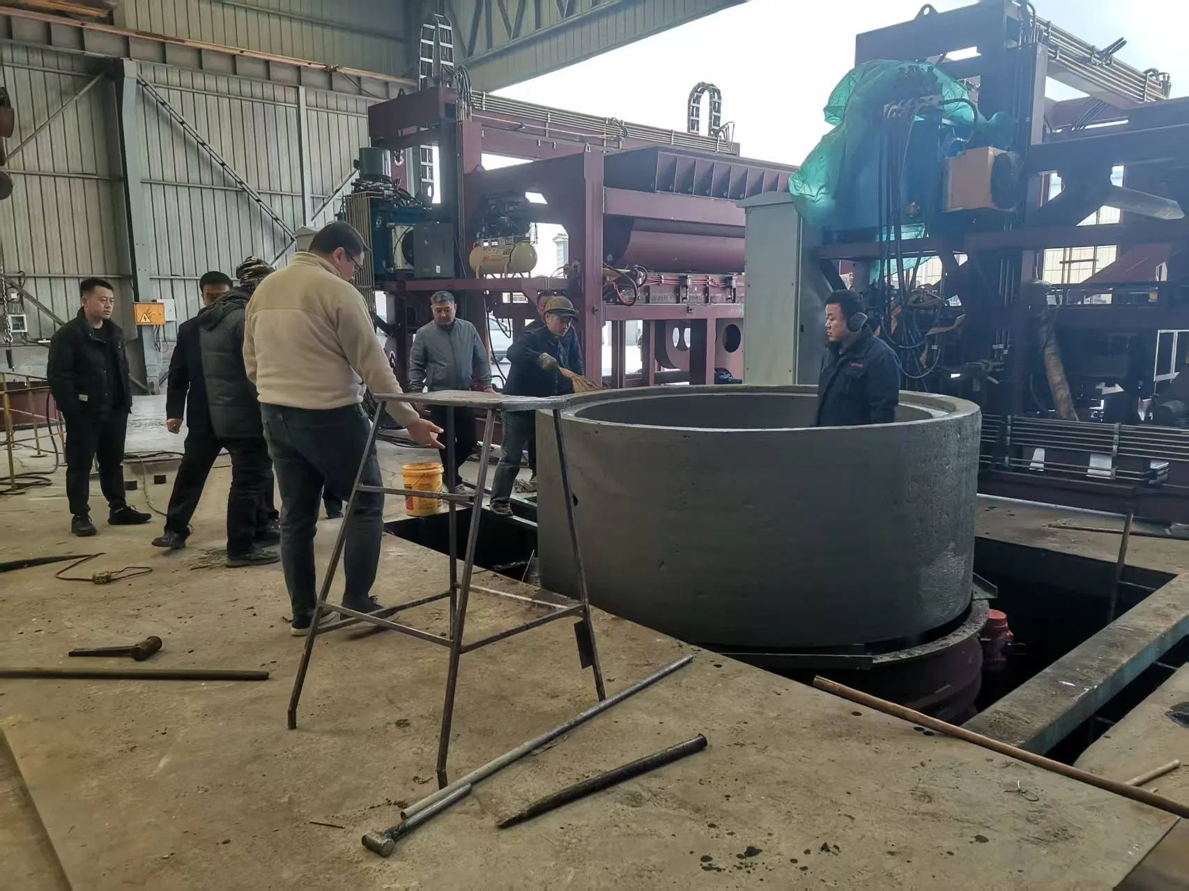 Precast Cement Pipe Making Machine for Rcc Concrete Sewer Drainage Tube Production