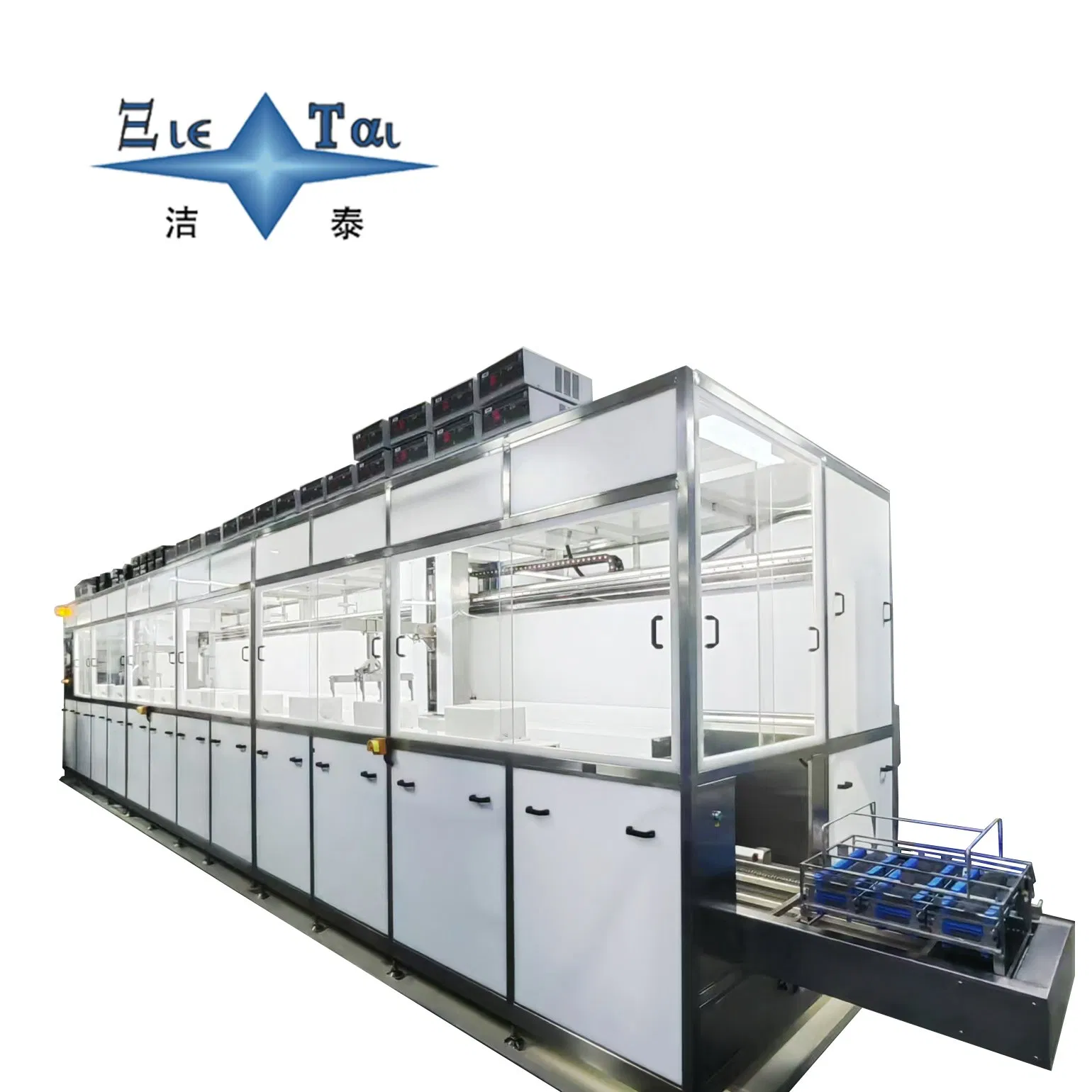 Automatic Multi-Tank Ultrasonic Cleaning System for Semiconductor Wafer