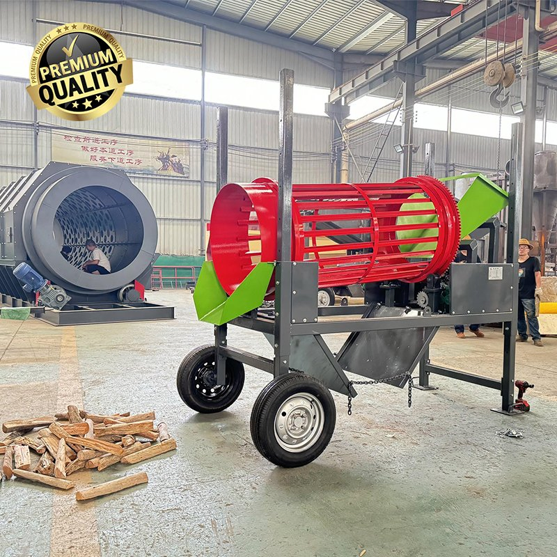 Heavy Duty Wood Firewood Separation Equipment with Bristles Cleaning System