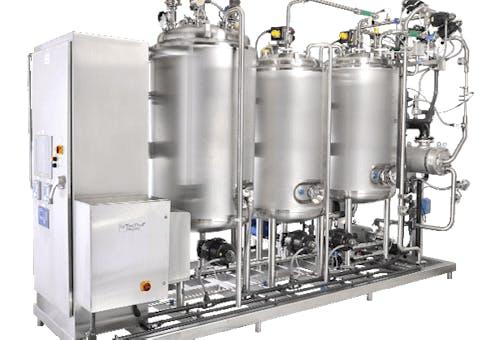 Manufacturer Automatical Semi water acid alkali tank CIP cleaning system for milk beverage juice
