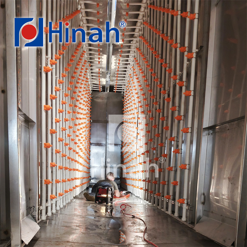 High Efficiency Automated Spray Pretreatment System for Metal Surface Preparation Cleaning and Phosphating