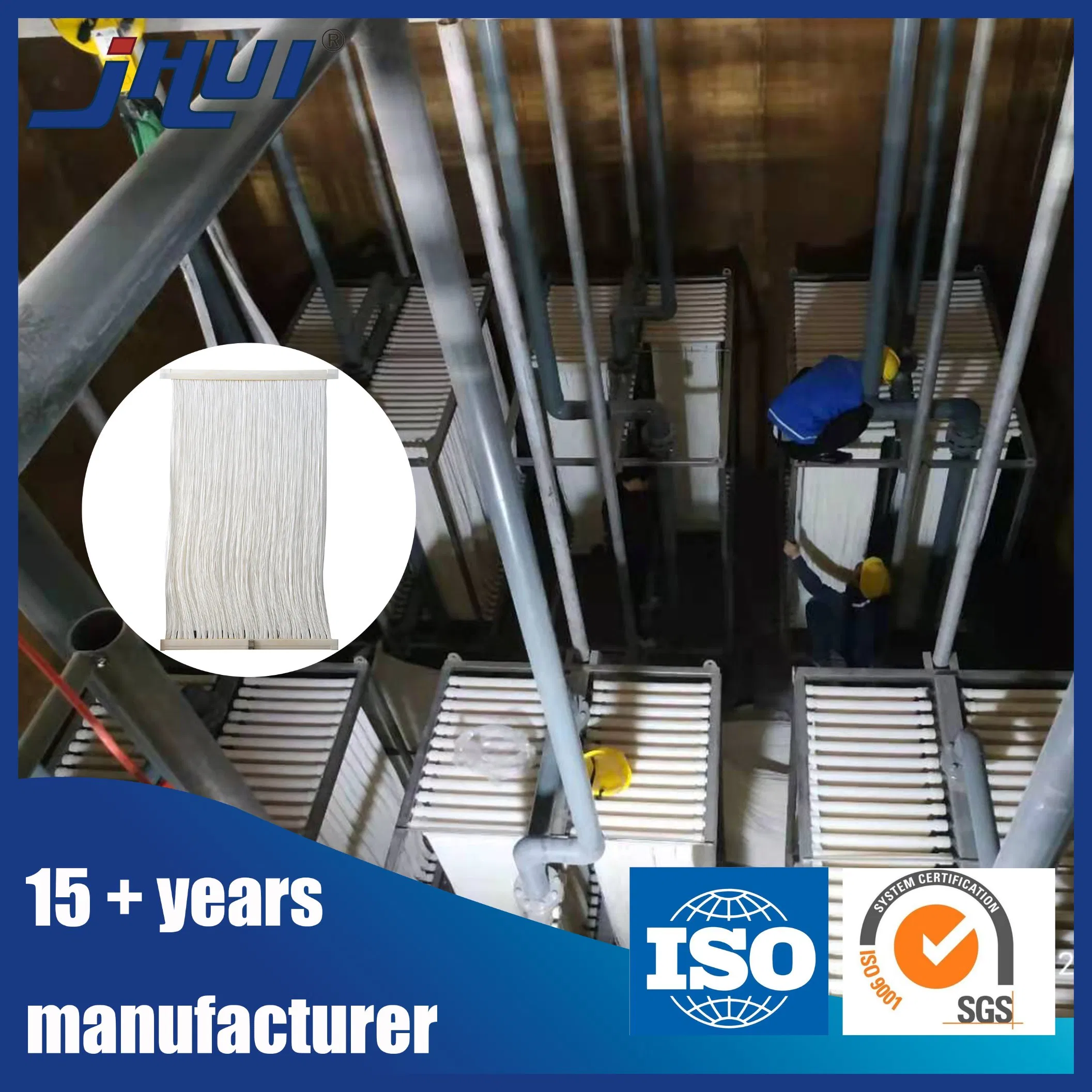 Jhui Membrane Bioreactor Mbr Module PVDF Hollow Fiber Bioreactor Mbr System