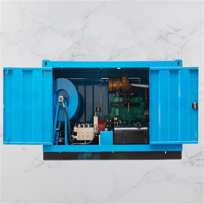 10 M3/H Water Flow Diesel High Pressure Water Blasting Machine Drain Unblocked Pipe Cleaning System