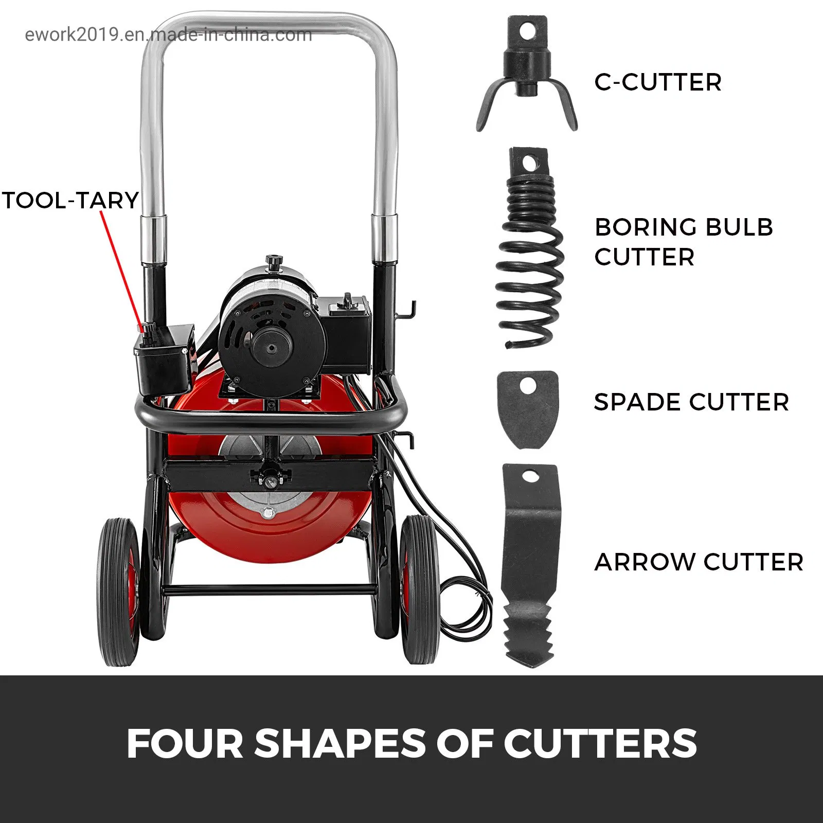 Electric High Pressure Pipe Drain Swer Dredging Cleaning Equipment