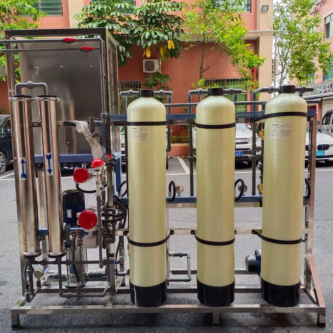 Automatic Flushing 500lph RO Water Purification Treatment Plant Reverse Osmosis Filter System