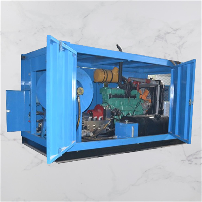 10 M3/H Water Flow Diesel High Pressure Water Blasting Machine Drain Unblocked Pipe Cleaning System