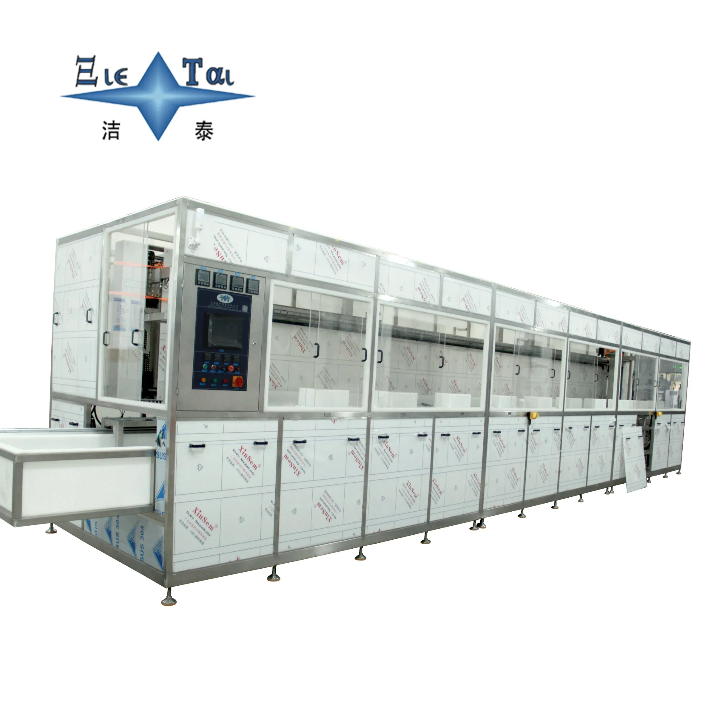 Automatic Multi-Tank Ultrasonic Cleaning System for Semiconductor Wafer