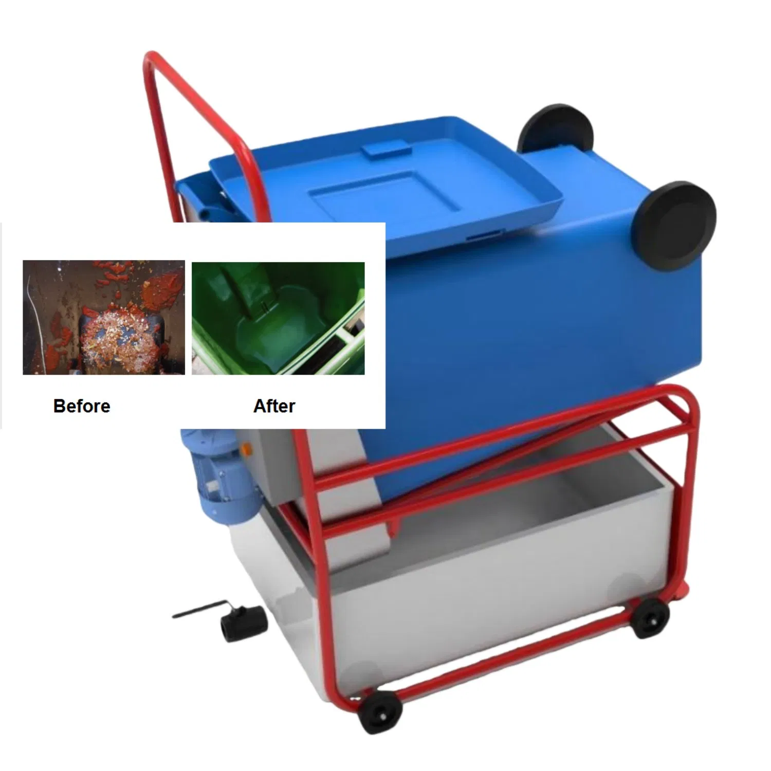 Industrial Trash Bin Cleaning System for Chemical Industry