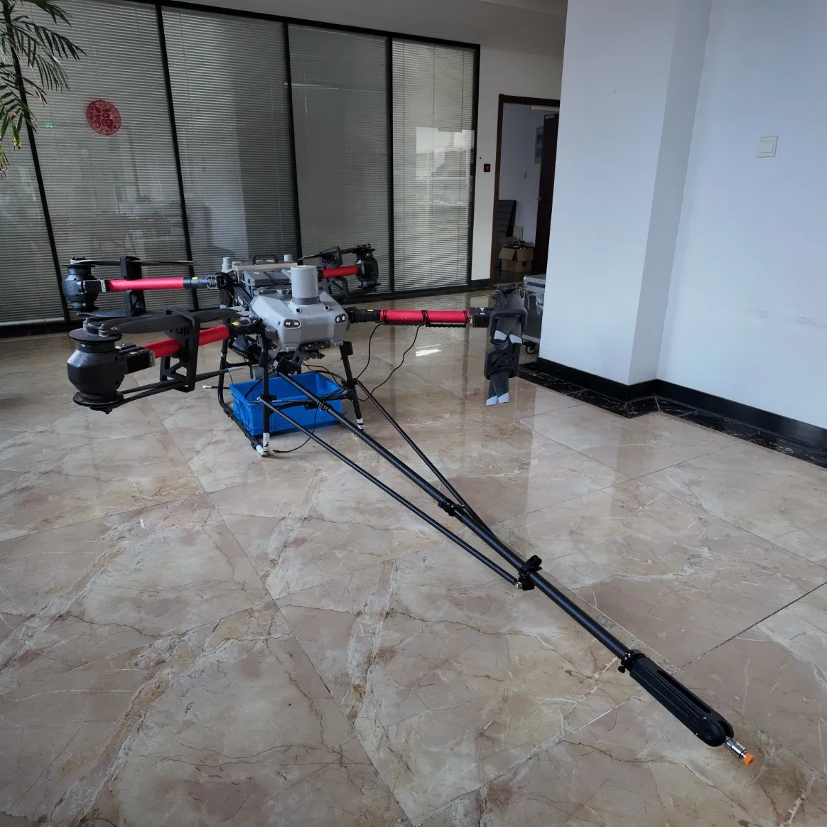 Newly Upgraded FC30 Hydroelectric Dual Tethered Unmanned Aerial Vehicle System, Specifically Designed for Cleaning High-Rise Buildings