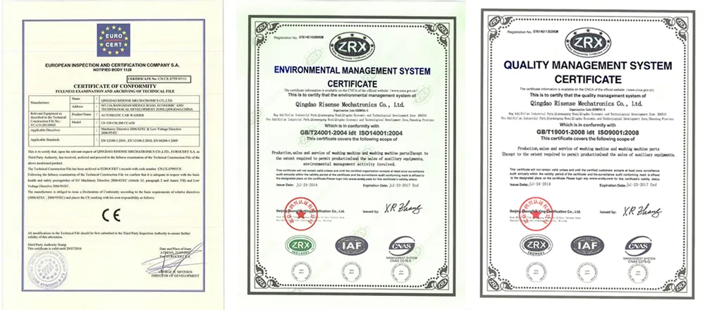 Certifications