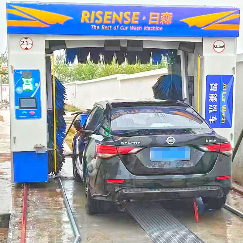 Car Wash Equipment High Speed Automatic Five Brushes Rollover Car Wash Machine
