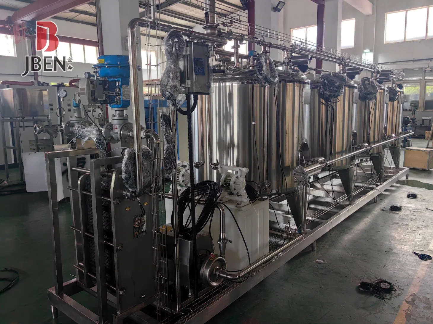 Fully Automatic CIP System for Food Plant Pipeline Cleaning in Place