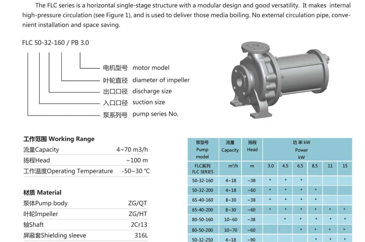 High-Pressure Canned Pump Description