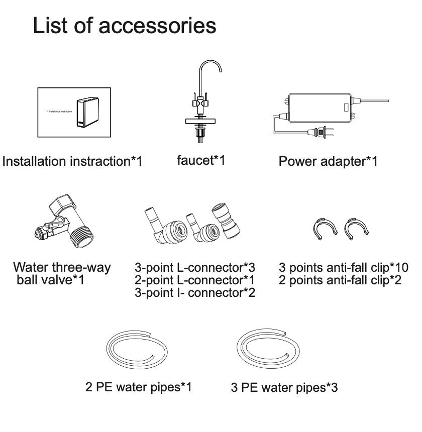 Home Appliances Kitchen Undersink Reverse Osmosis 2/Min Water Treatment Equipment