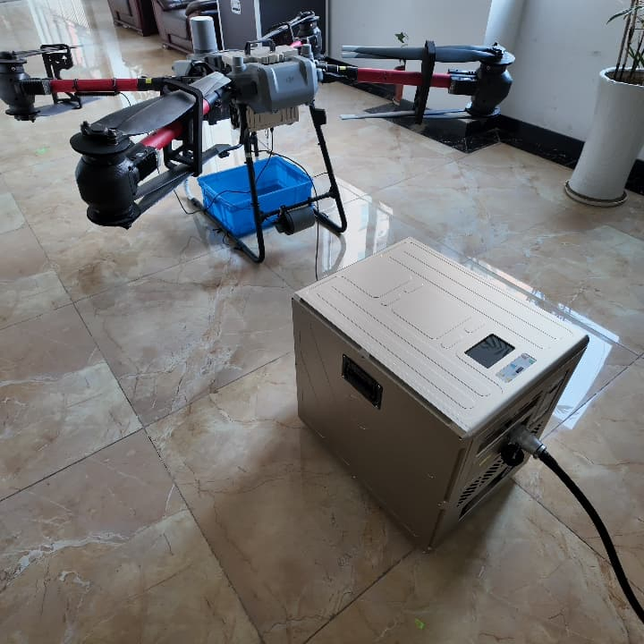 Newly Upgraded FC30 Hydroelectric Dual Tethered Unmanned Aerial Vehicle System, Specifically Designed for Cleaning High-Rise Buildings