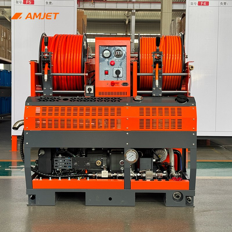 4350psi40lpm Heavy Duty Pipe Drain Cleaning Equipment for Industrial Pipe Cleaning Sewer Flushing Washer