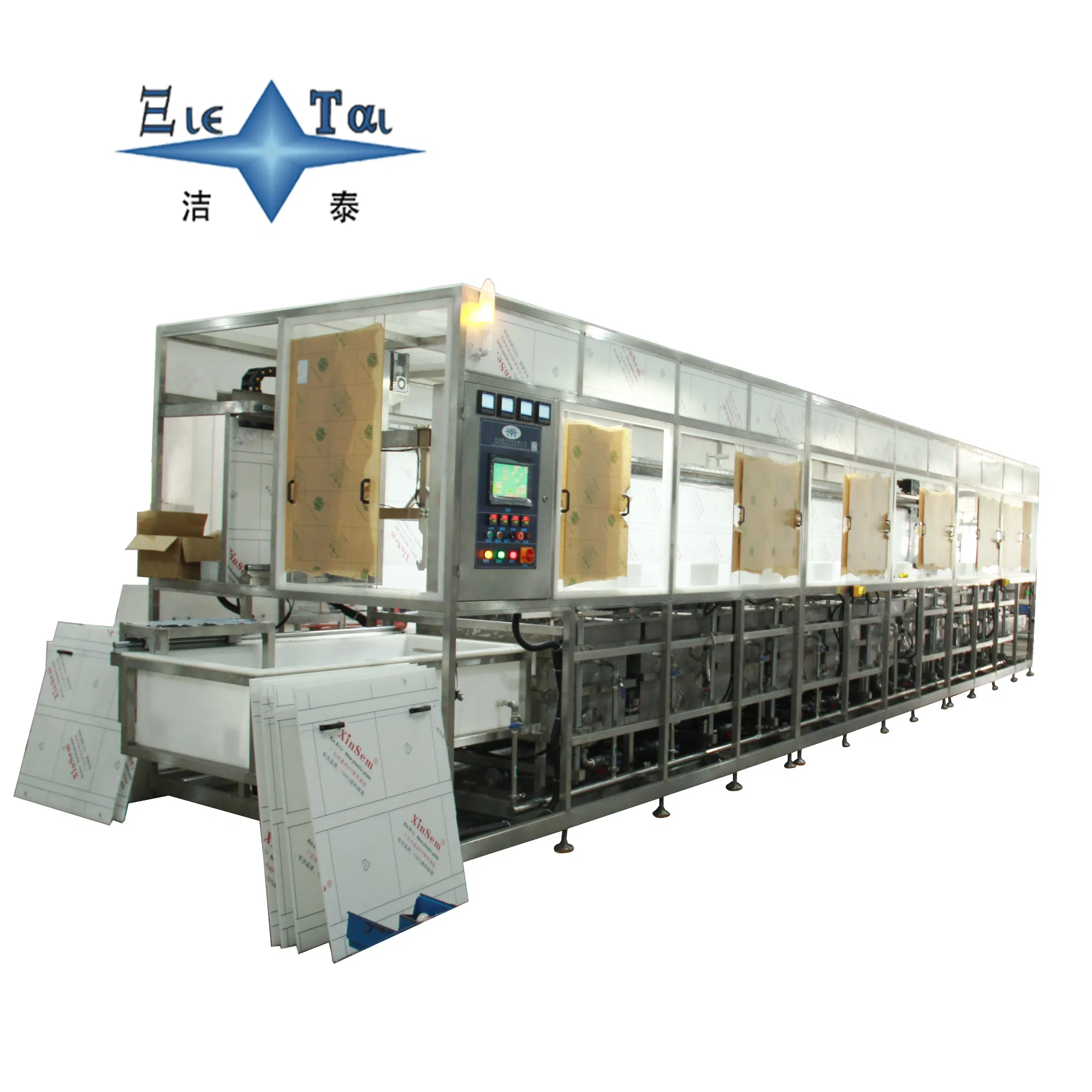 Automatic Multi-Tank Ultrasonic Cleaning System for Semiconductor Wafer
