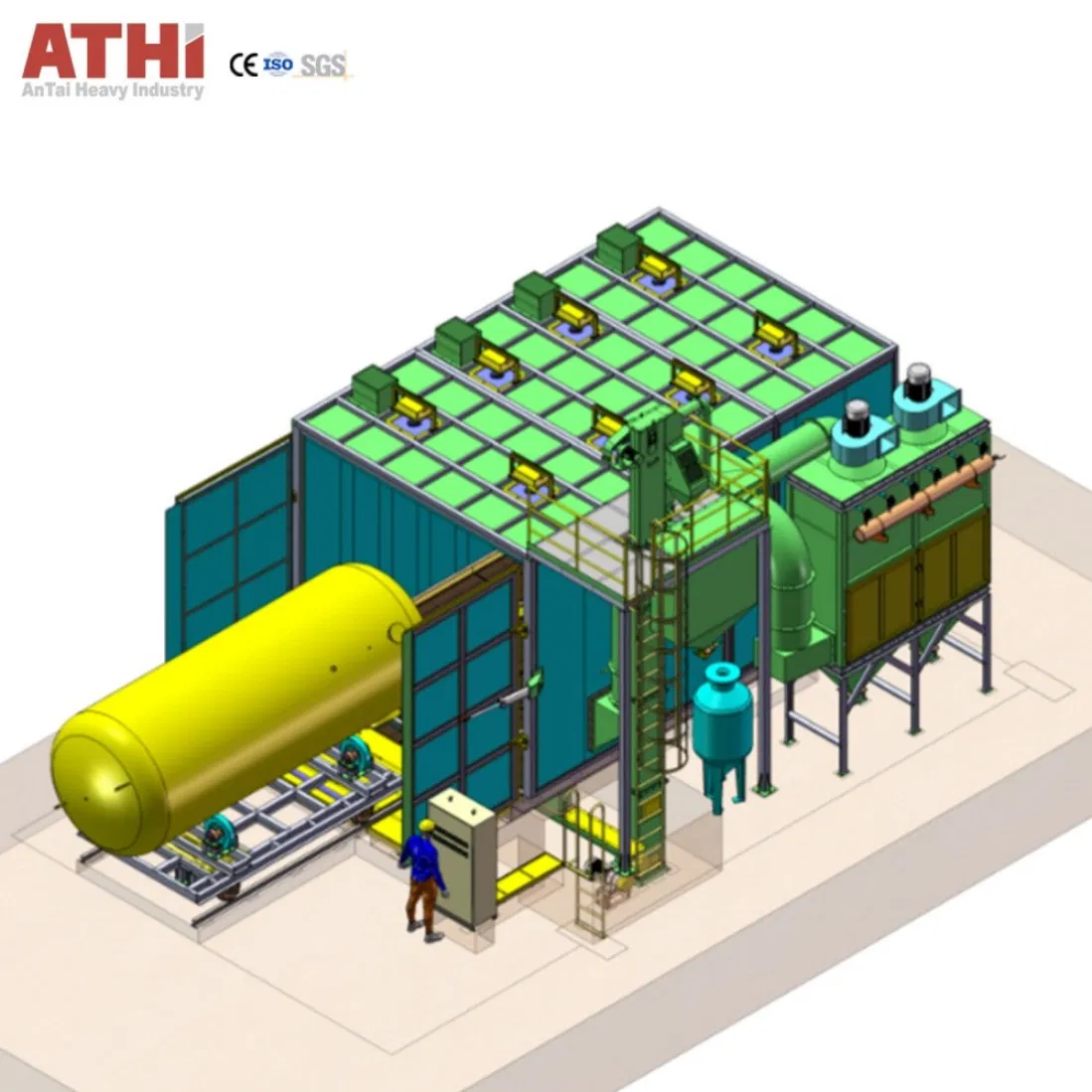 High-Performance Cartridge Dust Collector Eco-Friendly Sand Blasting Cleaning Equipment