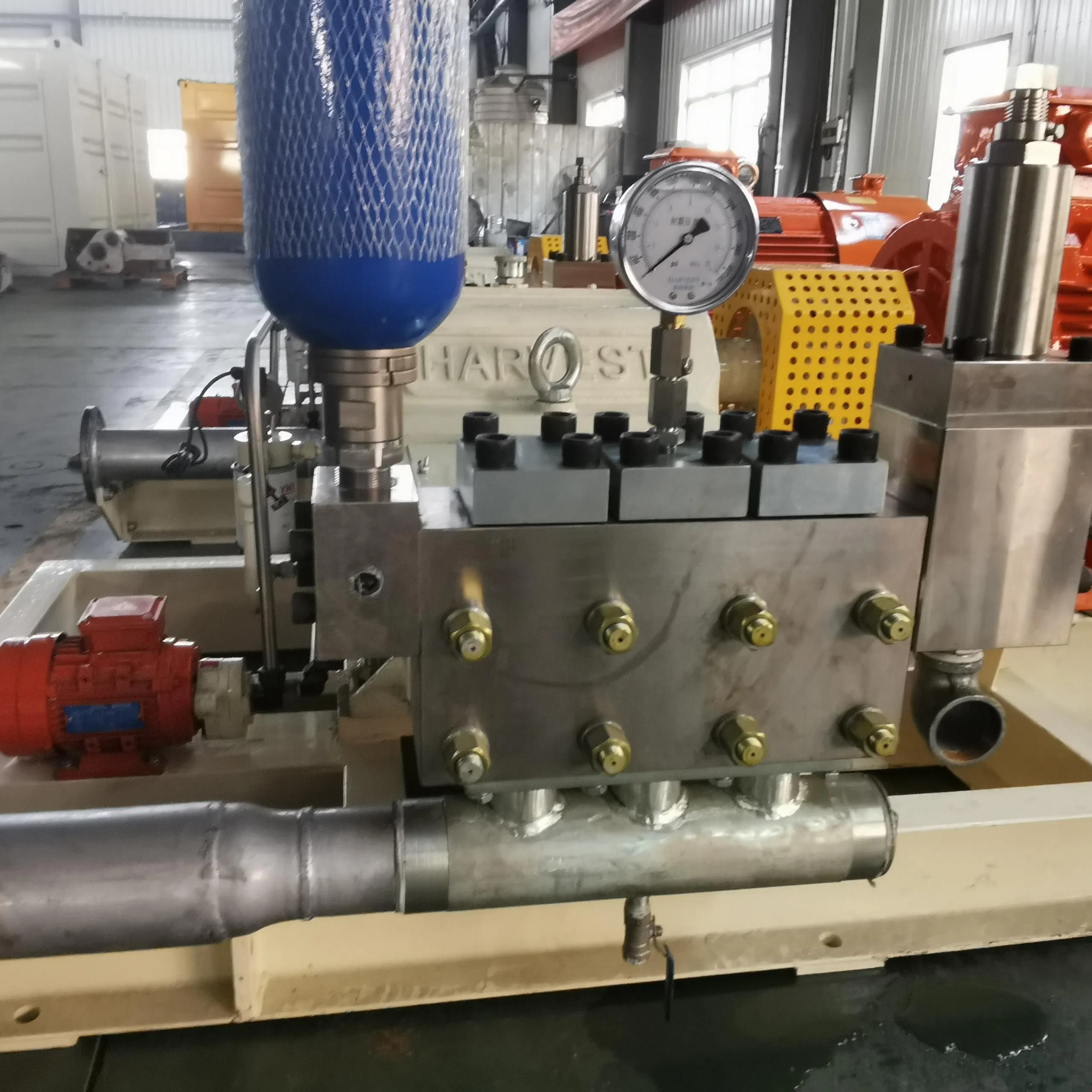 240bar 510lpm High Pressure Waterjet System for Precision Industrial Parts Cleaning