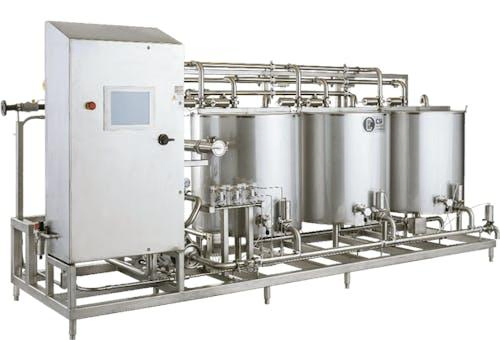Manufacturer Automatical Semi water acid alkali tank CIP cleaning system for milk beverage juice