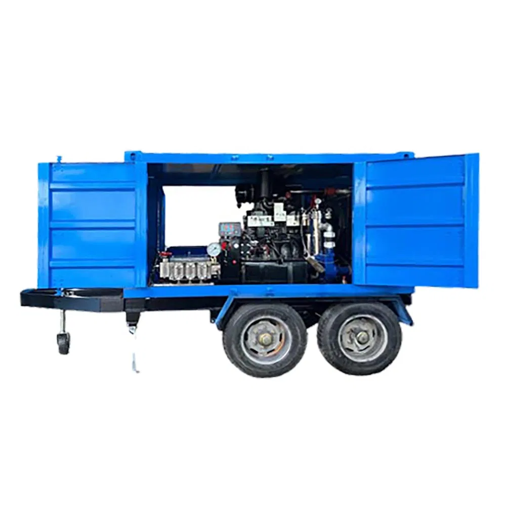 Industrial Heavy Duty Triplex Pump High-Pressure Water Jet Cleaning Machine New Condition Plant Surfaces Cold Water Cleaning Equipment