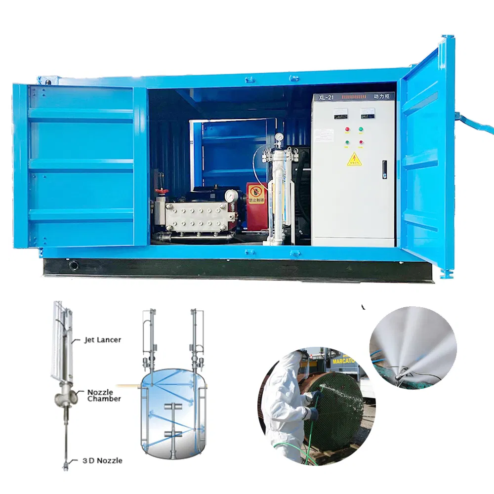 Industrial Heavy Duty Triplex Pump High-Pressure Water Jet Cleaning Machine New Condition Plant Surfaces Cold Water Cleaning Equipment