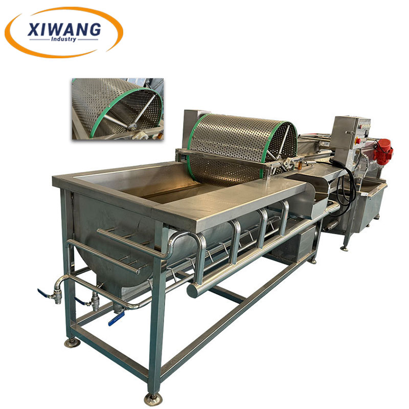Heavy Duty Produce Cleaning Line Eddy Current Washing Equipment