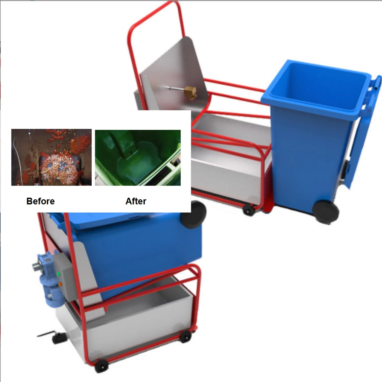 Industrial Trash Bin Cleaning System for Chemical Industry
