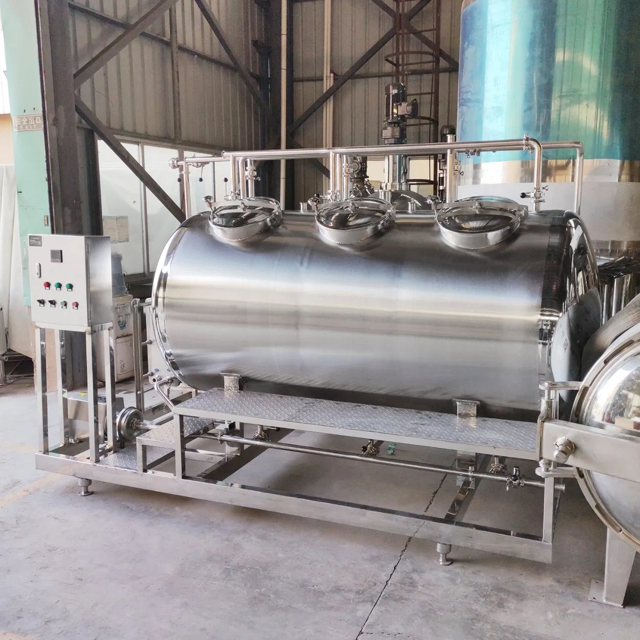 800L Stainless Steel CIP Semi Automatic Cleaning System for Tanks and Pipelines