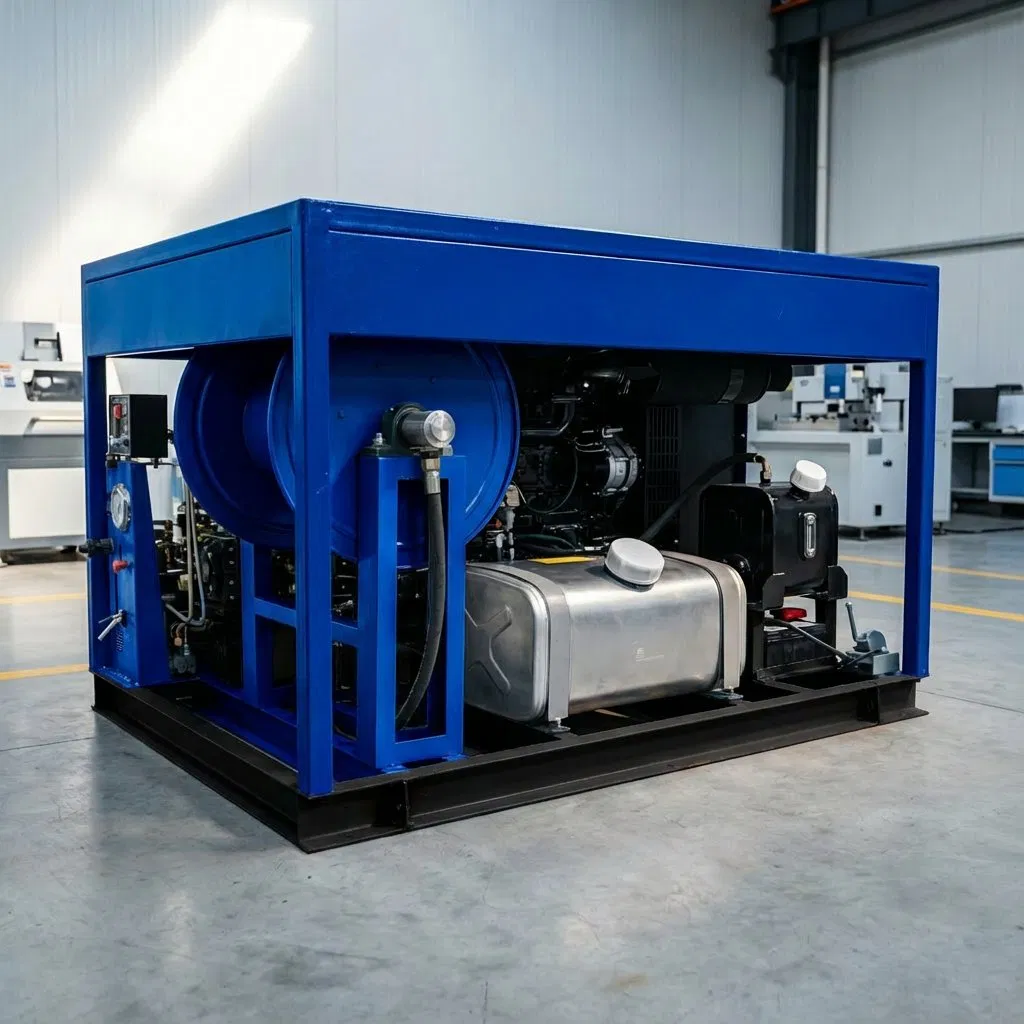 Powerful Deep Pipe Cleaning Solutions Sewer Jetter High Pressure Water Jetting System