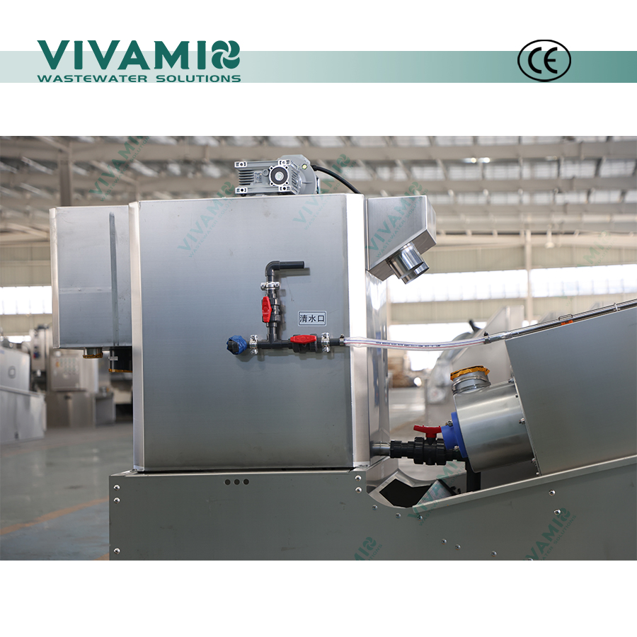 Low-Noise Screw Press Dewatering Machine for Modern Environmental Facilities Wastewater Treatment
