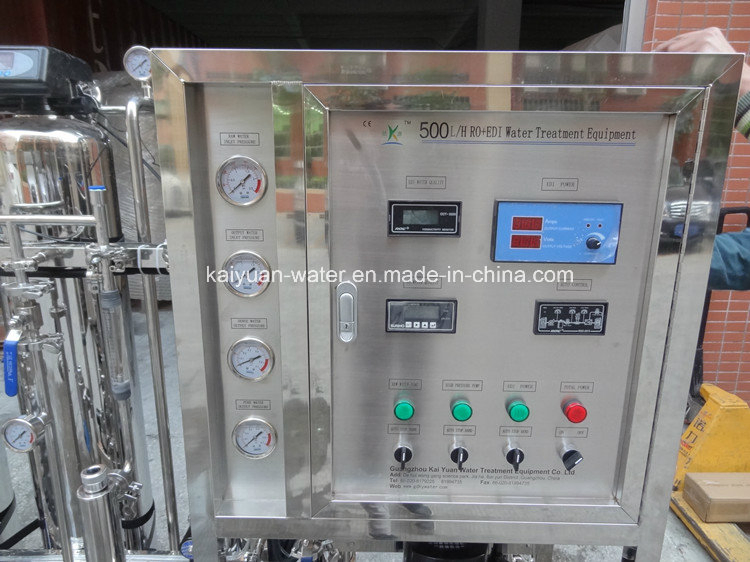 500 Liter Per Hour Electrodeionization EDI Demineralized Deionized Water Purification System for Surface Cleaning, Industrial Boiler