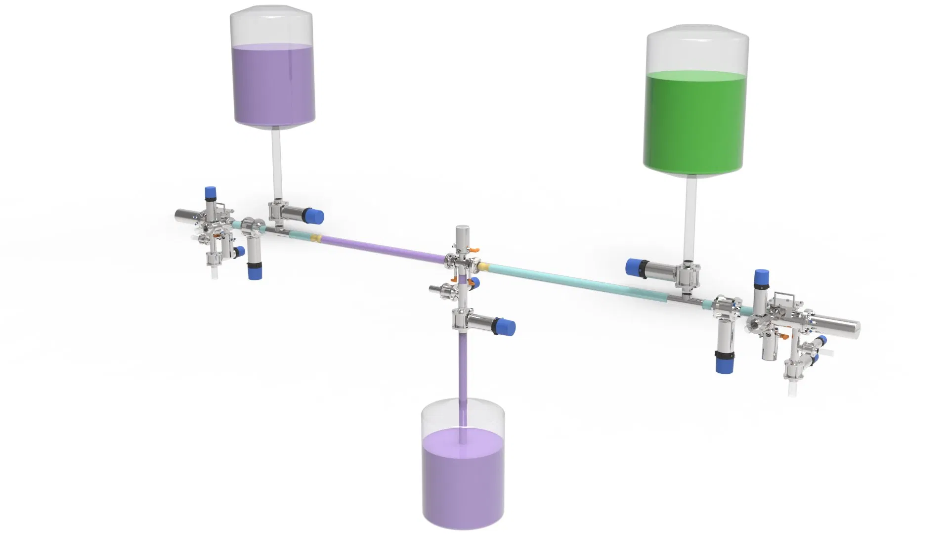 Double-Launch Station Automatic Pigging System DN40 /Pipeline Cleaning/Paints and Coatings