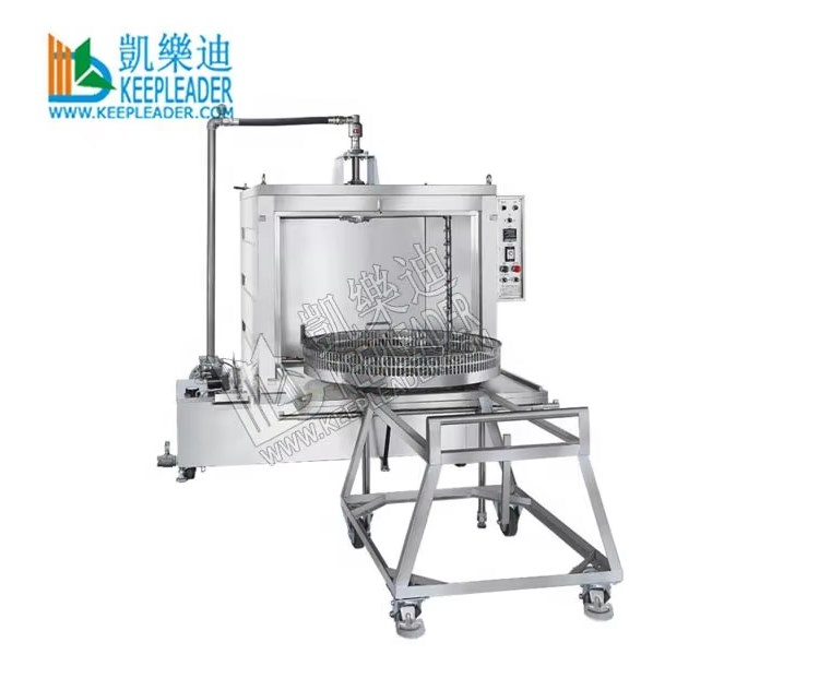 Rotary Basket Parts Washer High Pressure Spraying Cleaning Cabinet of Top Loading Jet Blasting Parts Hot Water Washing Equipment