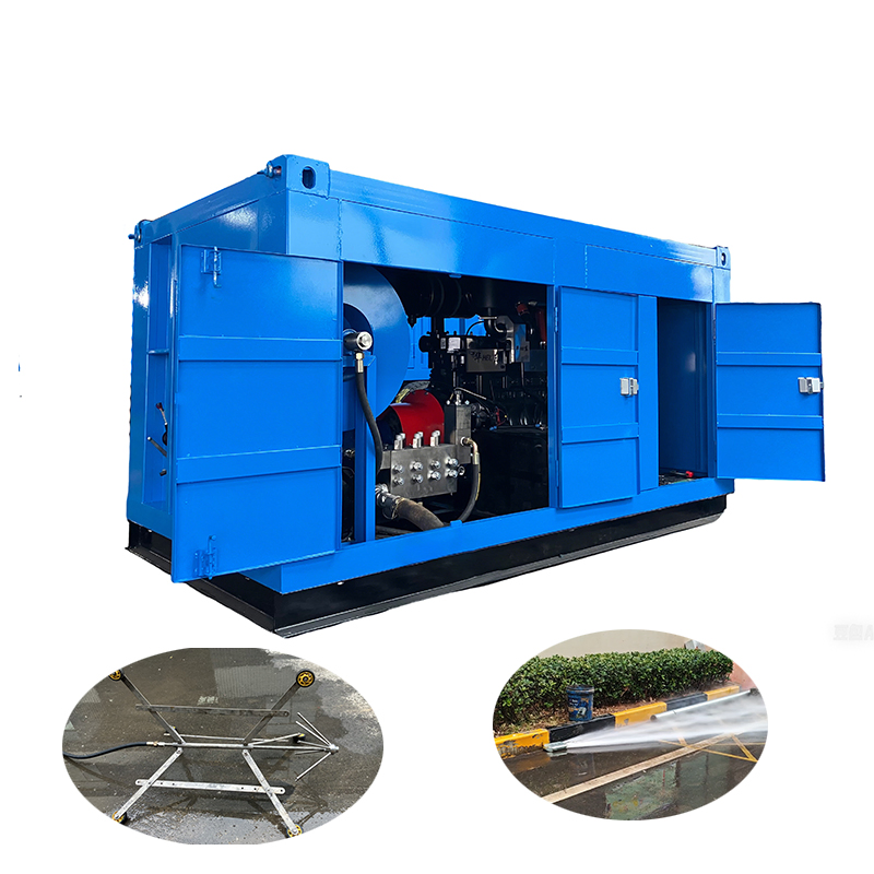 100-800mm Diesel Sewer Jetting Machine High Pressure Water Jet Cleaner Drain Pipe Cleaning Equipment