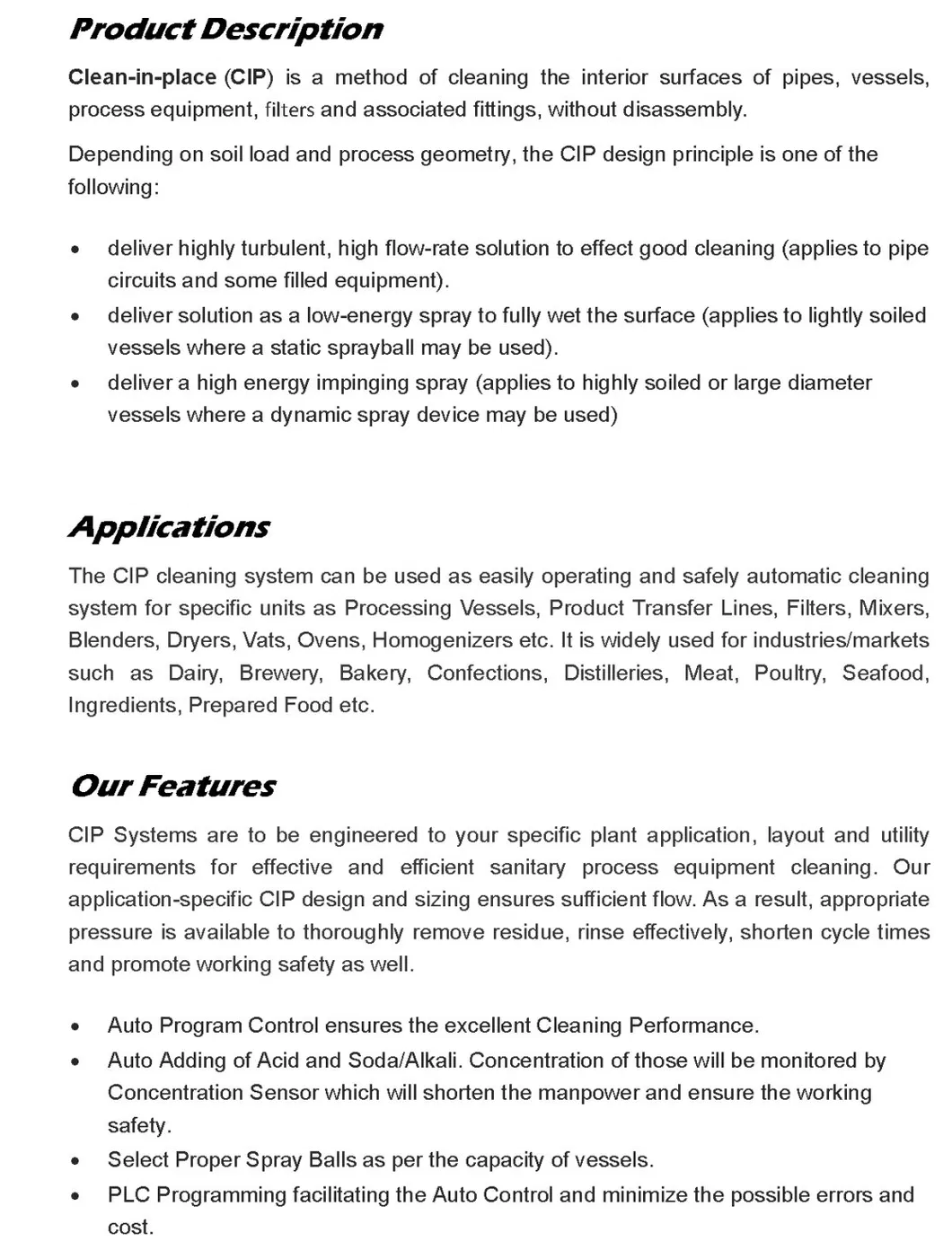 CIP Tank Cleaning System 2