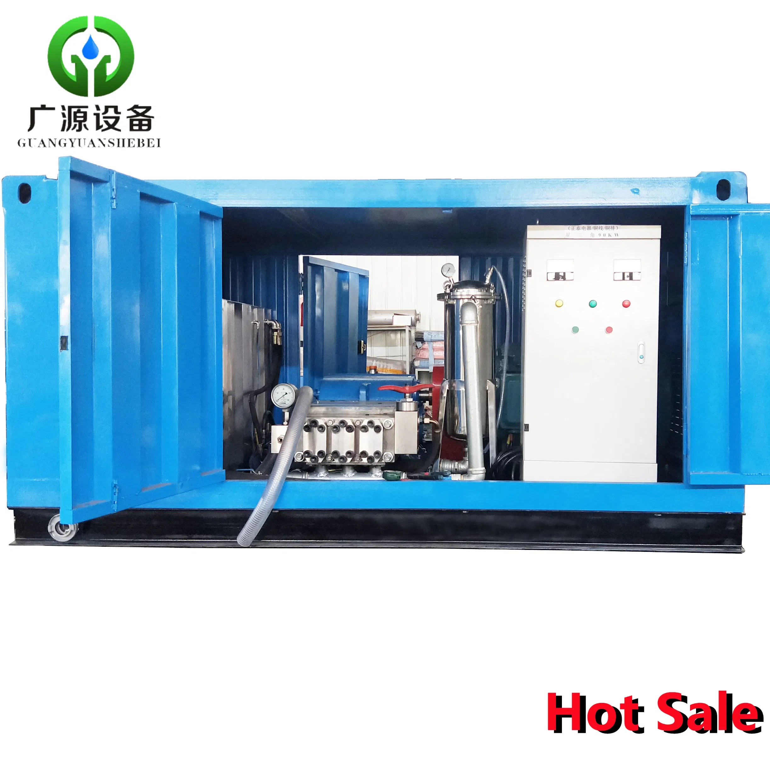 1000bar High Pressure Water Gun Cleaning Machine Power Plant Air Preheater Economizer Industrial Electric High Pressure Water Jetting System