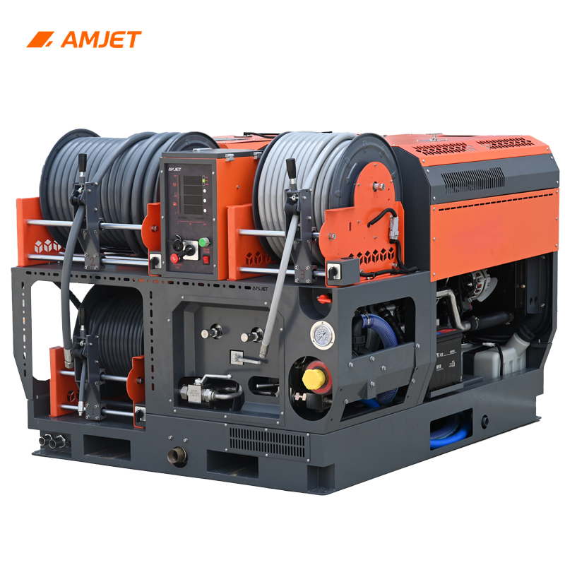 Amjet Ts15128 High-Pressure Pipe Cleaning Machine, Sewer Jetting System