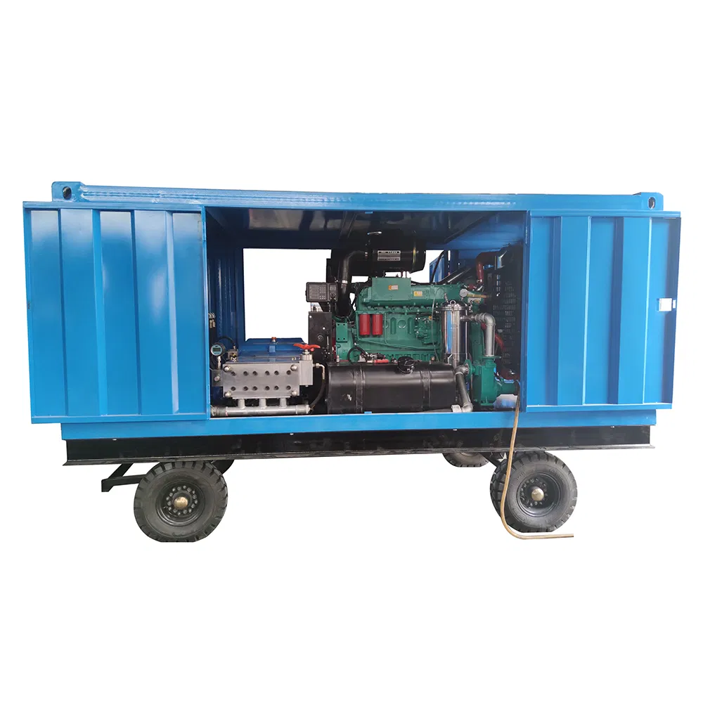 15000psi 100MPa High Pressure Cold Water Jetting Machine Diesel Cleaning Equipment