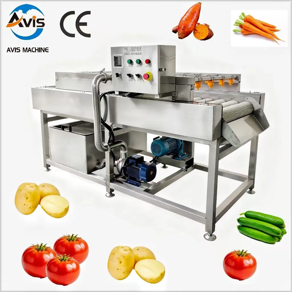 Heavy-Duty Fruit Vegetable Parallel Roller Cleaning Equipment with Advanced Cleaning Technology