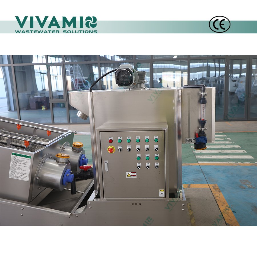Low-Noise Screw Press Dewatering Machine for Modern Environmental Facilities Wastewater Treatment