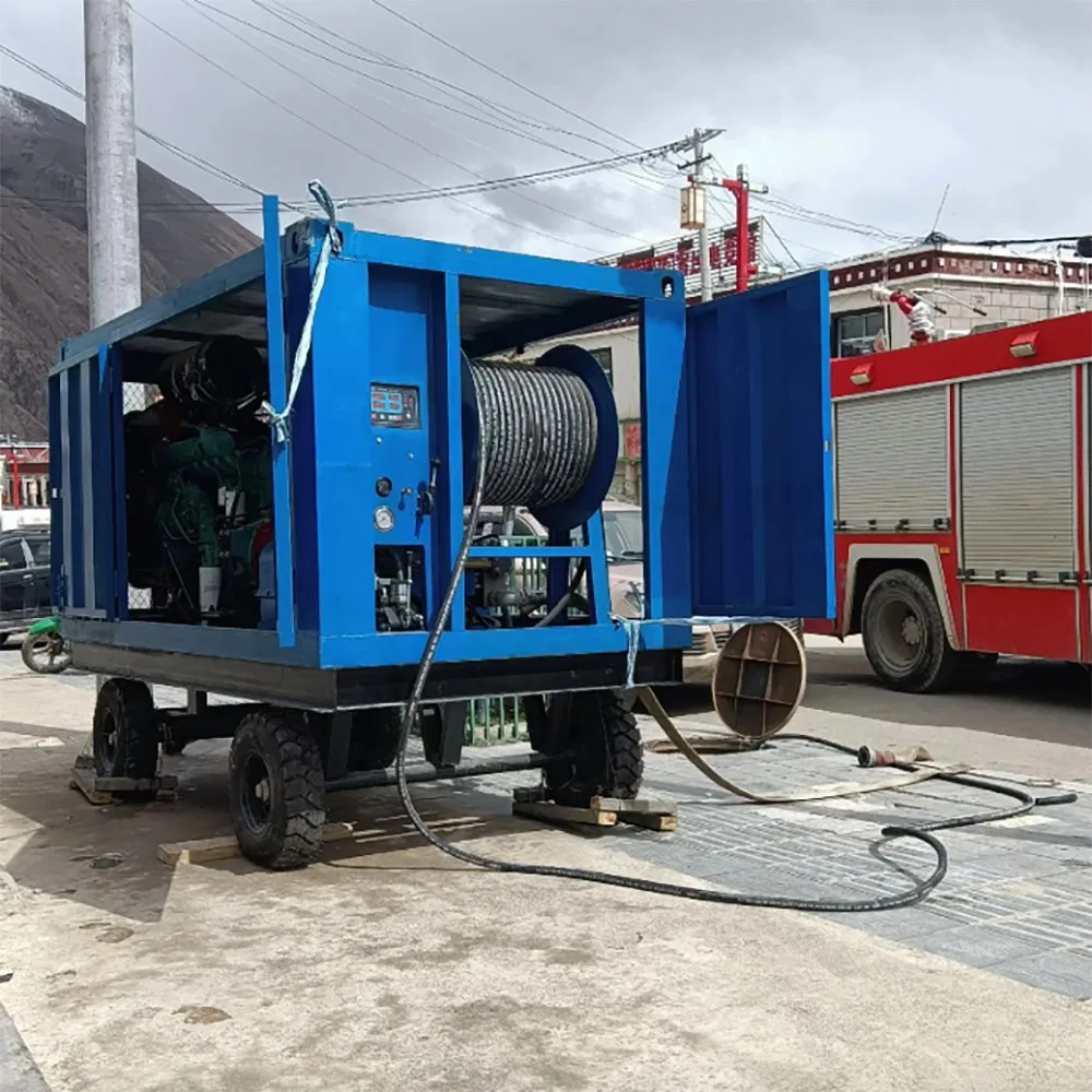 220L/Min 240bar High Pressure Sewer Drain Pipe Cleaning Machine Drainage Pipeline Cleaning Equipment