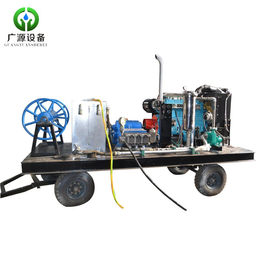Diesel Engine Industrial High Pressure Water Jet Cleaning System