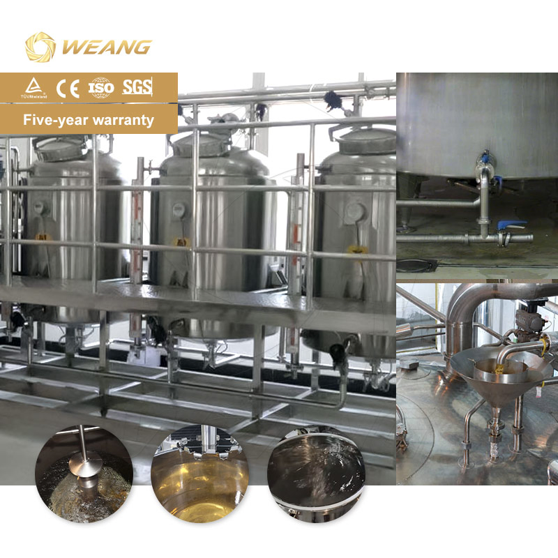 1000L All-in-One Combined CIP Cleaning System with Acid Alkali How Water Tank for Dairy Beverage Plant Semi/Fully Automatic